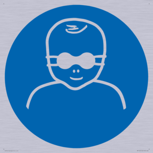 Mandatory: Protect infants eyes with opaque eye protection